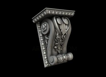 Corbels (KR_0552) 3D model for CNC machine